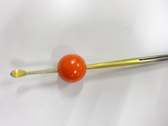  アンティーク　ガラス玉簪